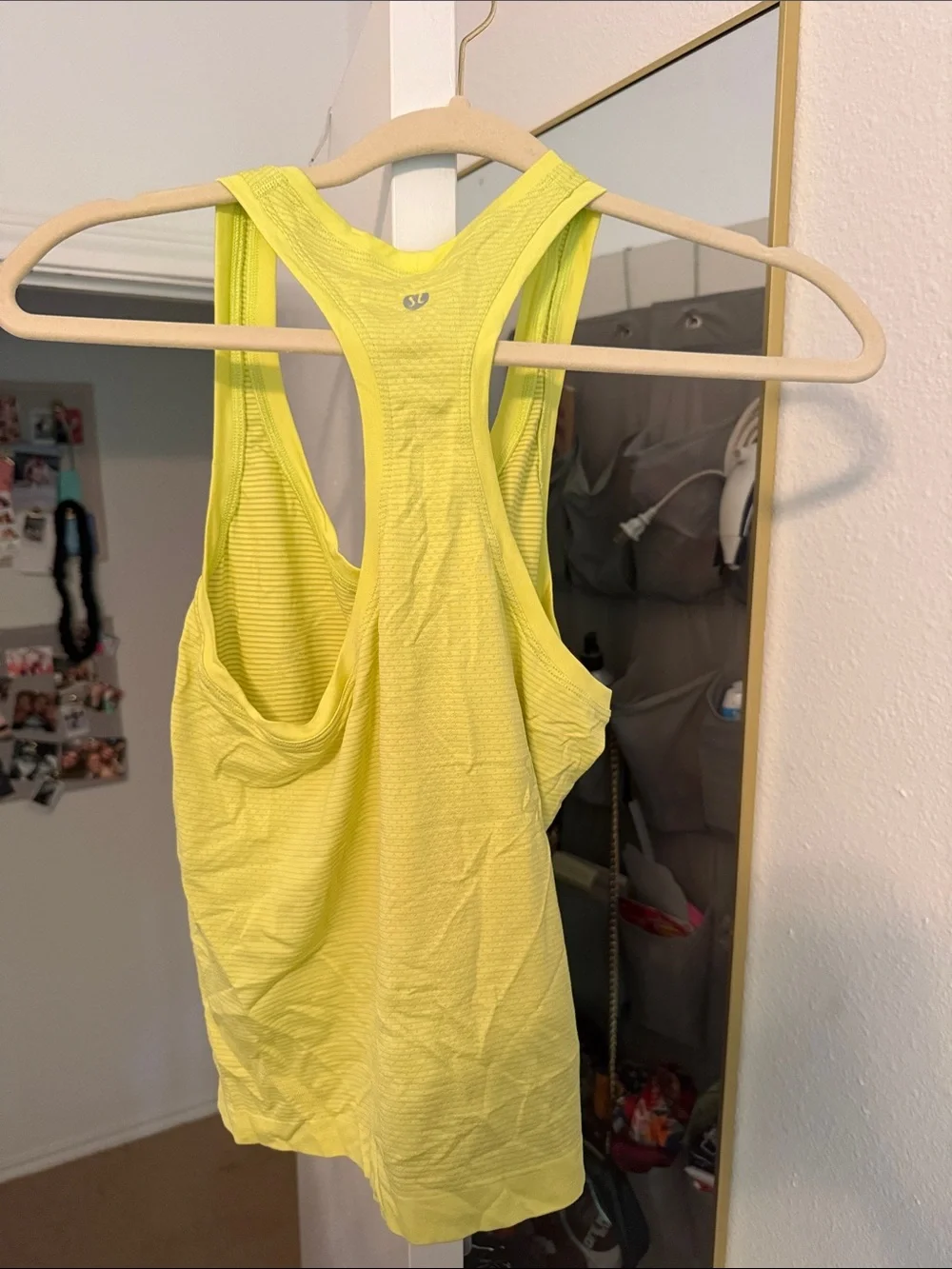 lululemon athletica Neon Yellow Racerback Swiftly Tech tank Race Length